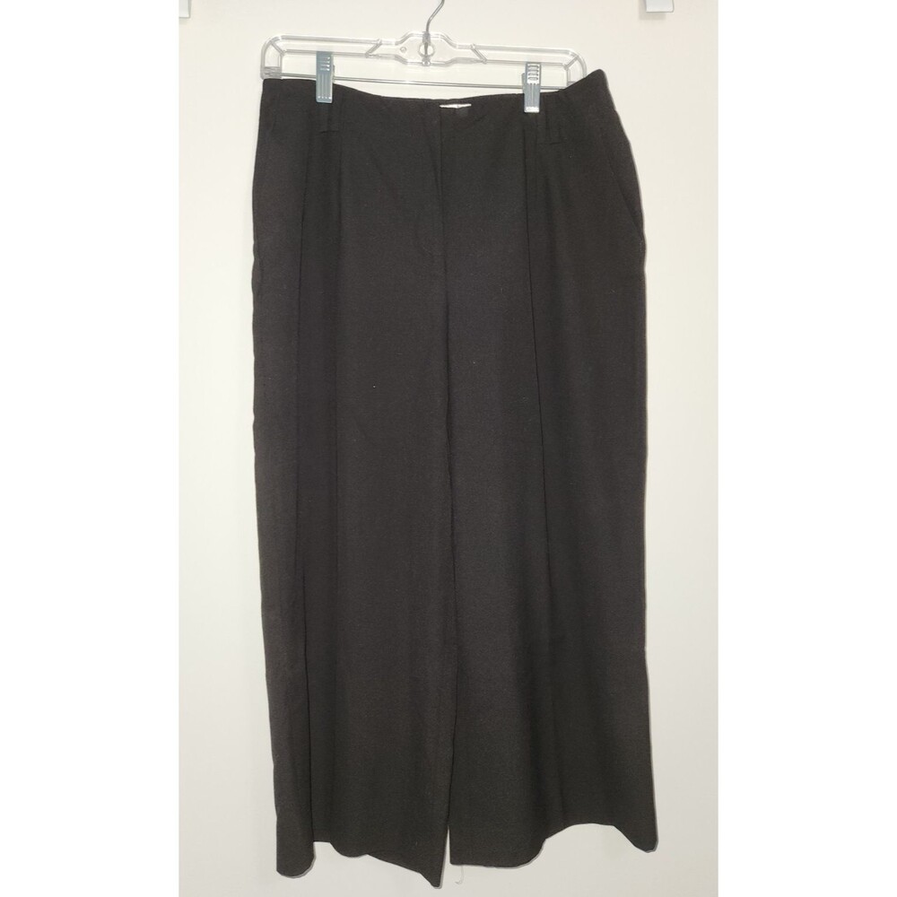 Talbots Womens Sz 10P Black Dress Cropped Pants Bottoms Career Casual Stretch